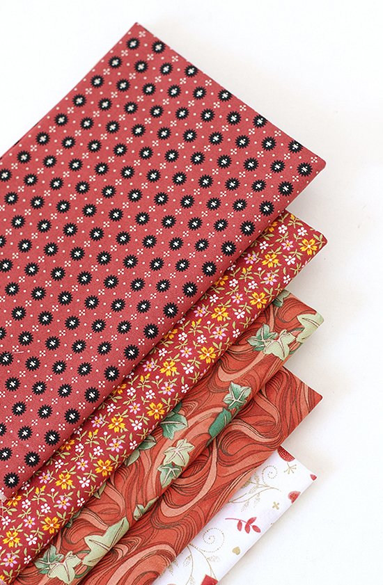 特价 进口拼布布料 美国印花布 手工DIY棉布 5色组 1204-04