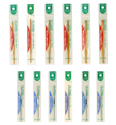 日本进口clover可乐工具  双头钩针 蕾丝钩针 41-000 42-723