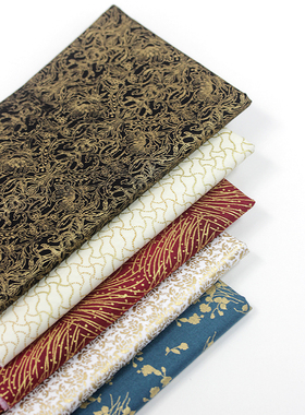 手工DIY棉布/韩国进口拼布布料/ 圣诞布 烫金布 170708-04