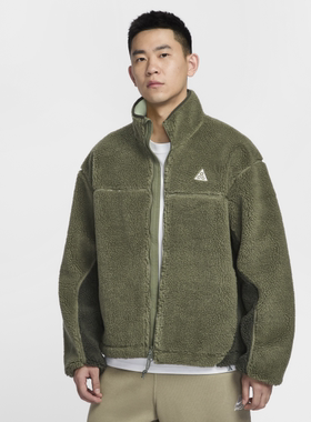 NIKE/耐克 新款男士仿羊羔绒户外保暖立领外套FV8654-222