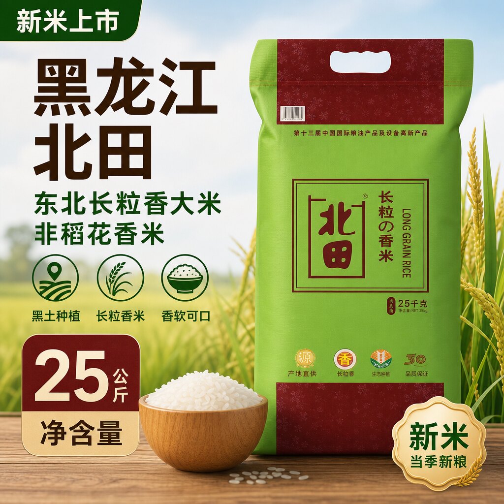 2025黑龙江新米长粒香
