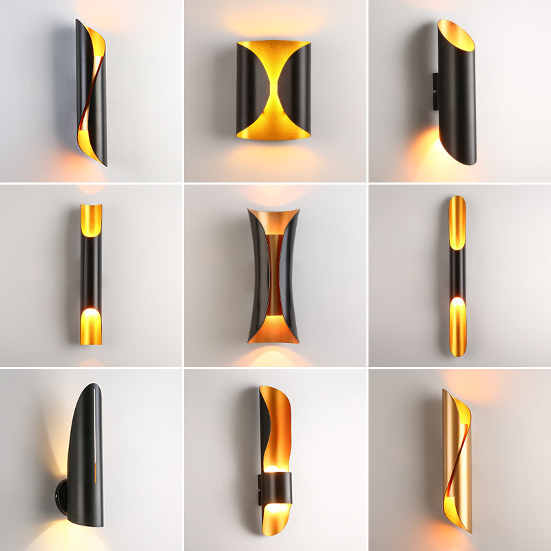 北欧客厅酒店公寓过道卧室床头壁灯轻奢创意个性餐厅咖啡厅造型灯