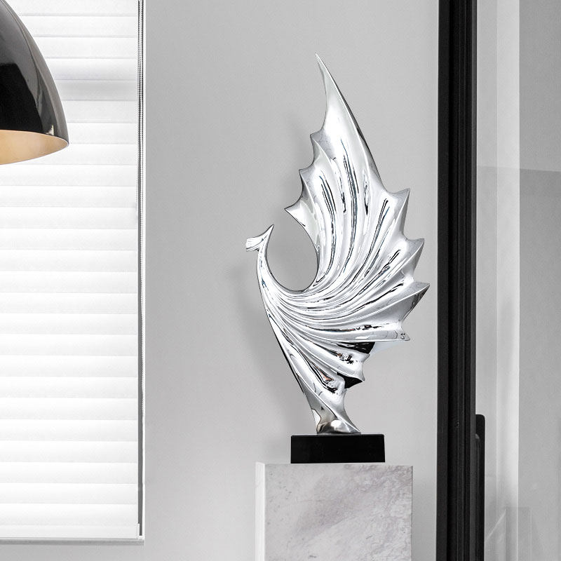 欧式抽象孔雀摆件电镀玄关客厅酒架酒店大堂创意摆设工艺品装饰品,家居饰品,装饰摆件,淘宝优惠券,粉丝福利购,淘宝优惠卷
