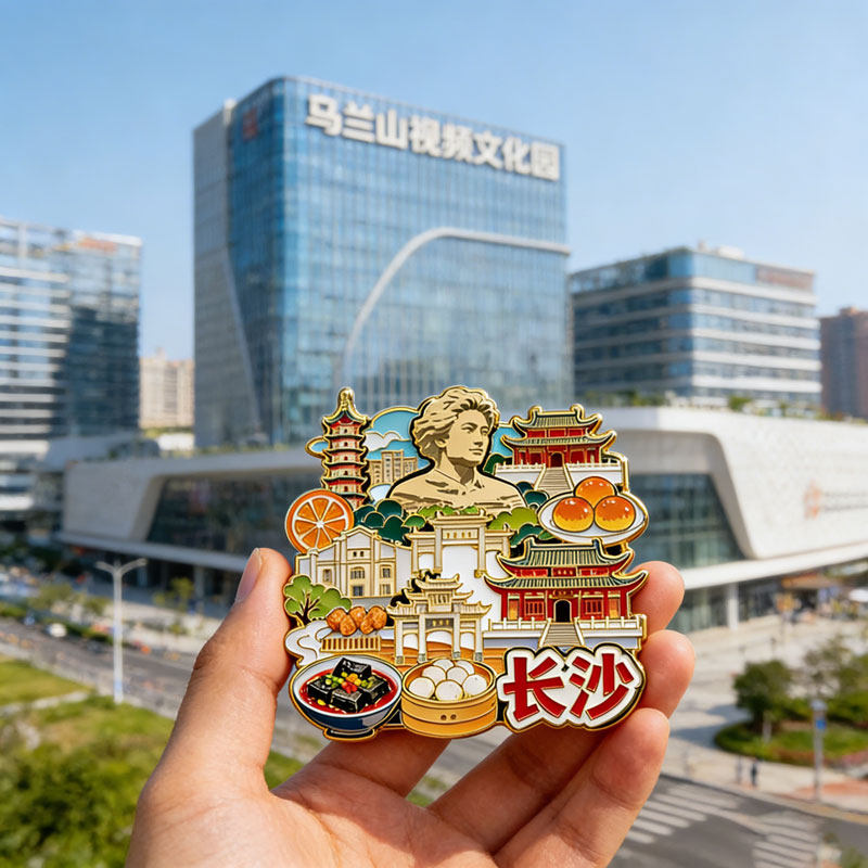 湖南长沙文创金属磁吸冰箱贴中国城市周边旅游纪念品伴手礼送朋友,节庆用品/礼品,文化创意冰箱贴,淘宝优惠券,粉丝福利购,淘宝优惠卷