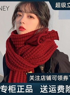 【圣诞礼物】Viney围巾女冬季2025新款披肩女学生针织围脖情侣