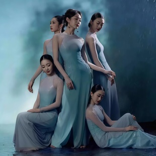 成人女古典舞演出服春晚演出剧目喜雨同款舞蹈表演服2026新款