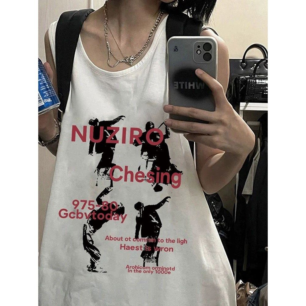 甜辣风坎肩背心女夏外穿2025新款宽松t恤吊带设计感运动无袖上衣,女装/女士精品,背心吊带,淘宝优惠券,粉丝福利购,淘宝优惠卷