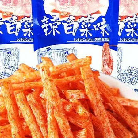 琼宇辣白菜辣条网红小吃