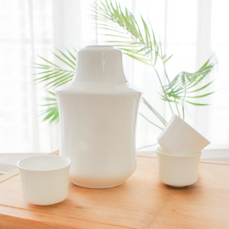 送爸爸礼物高档骨瓷温酒壶