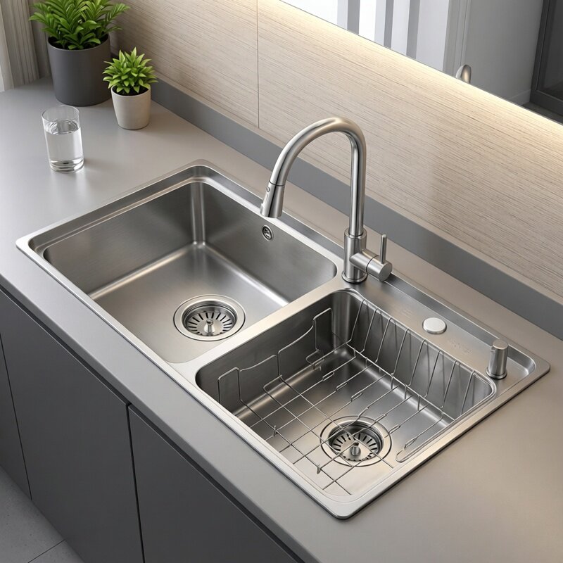 欧琳水槽双槽304不锈钢水池洗碗槽洗菜盆家用菜池厨房水槽正品820