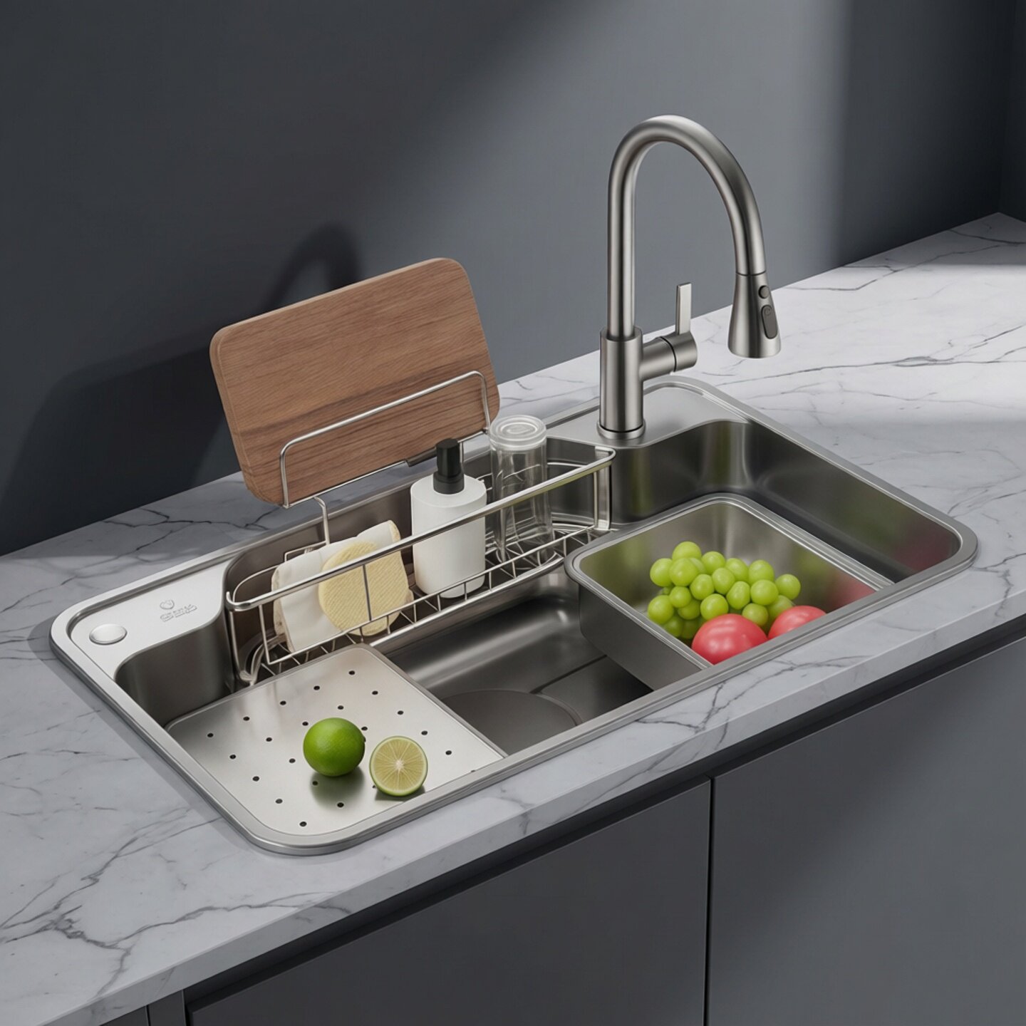 欧琳水槽日式大单槽 家用304不锈钢洗菜盆纳米易清洁洗碗槽9129H