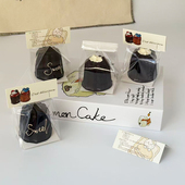 可露丽专用pp高透明加厚铁丝卷边自封袋迷你食品烘焙包装 袋带卡头