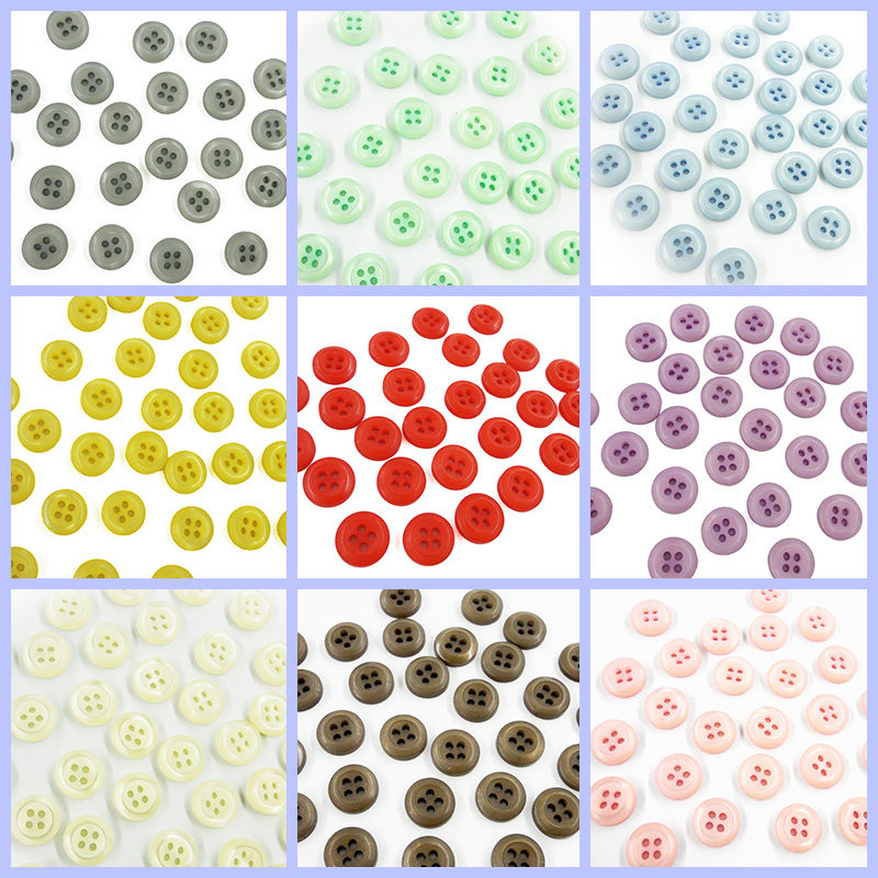 다채로운 단추 둥근 단추 수제 DIY 붙여 넣기 그림 유치원 수제 단추 꽃 재료 포장 반지 만들기