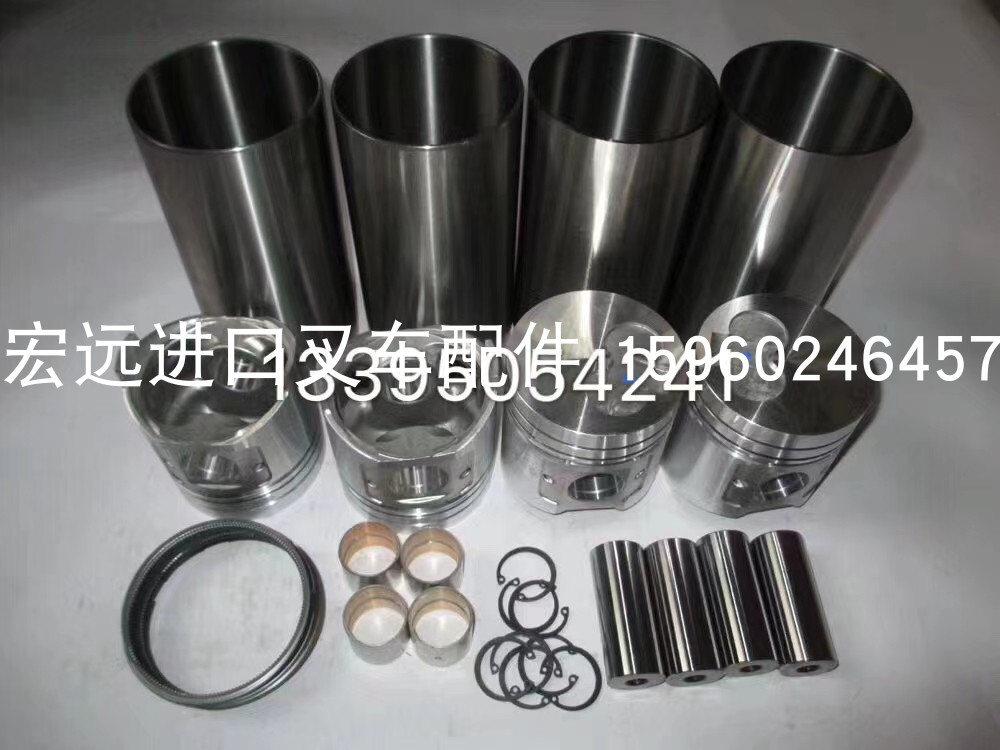 进口柴油叉车发动机 大修配件 尼桑 杭叉 日产K21缸套组件 四配套