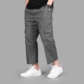 裤 男八分裤 潮流九分裤 新品 男 子男士 工装 小个子长裤 秋季 宽松休闲裤