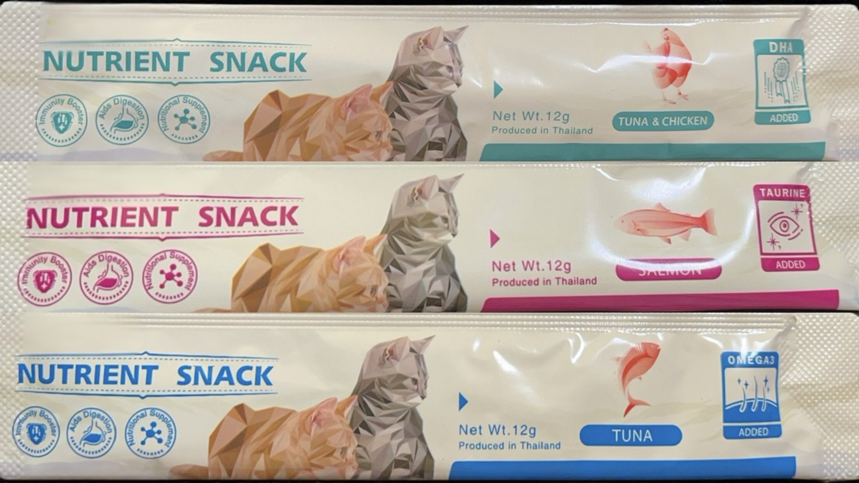 三文鱼油猫条高端纯肉猫咪零食罐头补充营养增肥小鱼干无诱剂幼猫