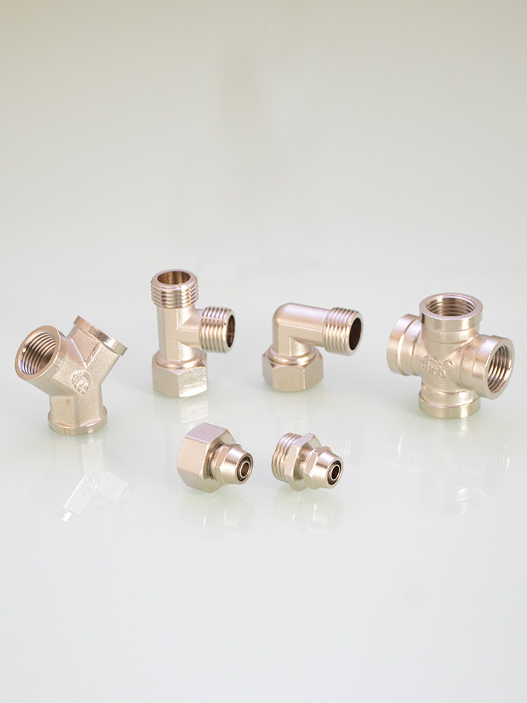 净水器4分活接直接三通四通转2分pe管一分二路家用直饮纯饮水配件