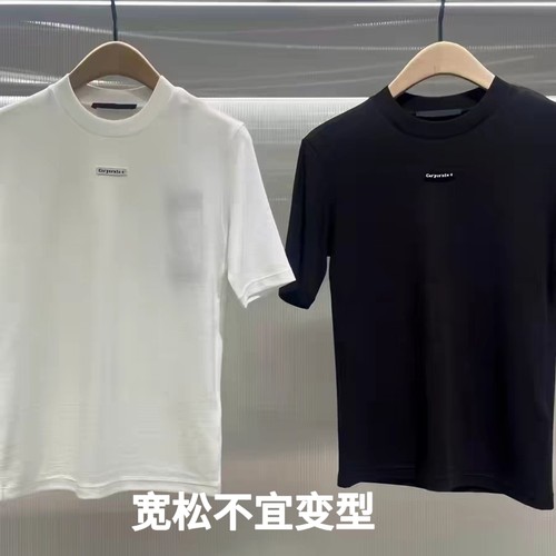 【+系列】正品短袖T恤2026夏新品天丝醋酸小圆领正肩MBF2TEE004