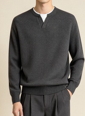 运动休闲松弛风假两件卫衣男