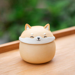 萌犬宠物骨灰罐 迷你防潮坛 纪念盅 狗狗离世后事殡葬品 骨灰盒