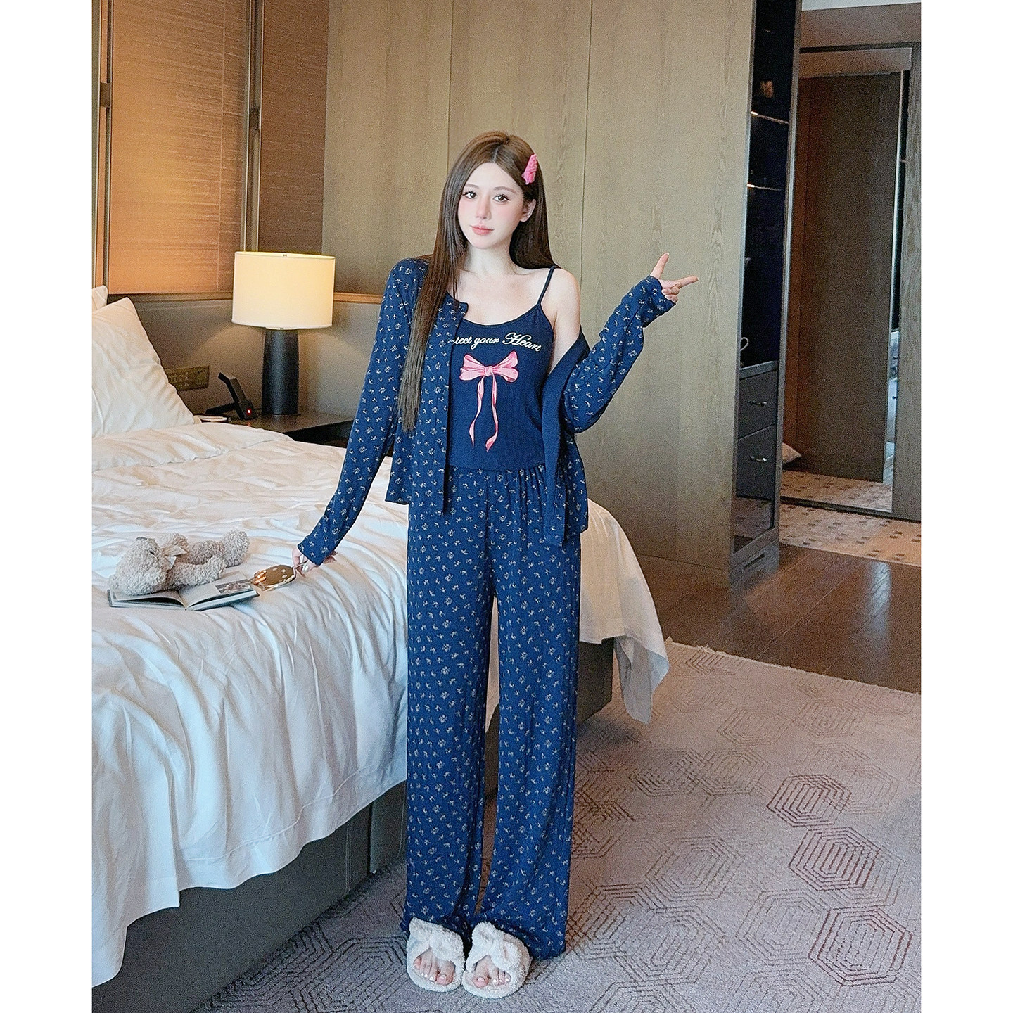 巨舒服~少女感带胸垫睡衣