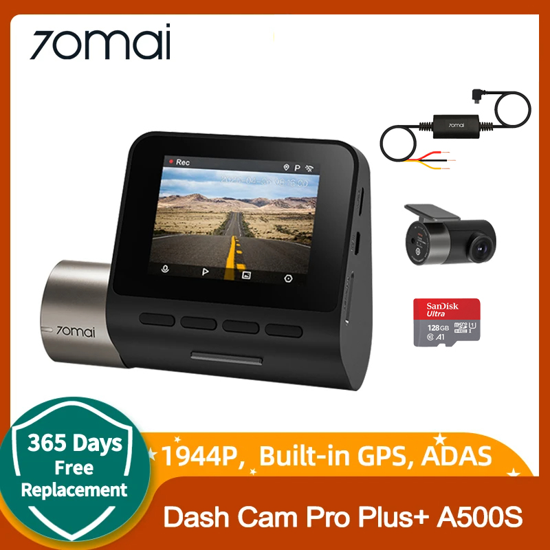 70mai A500S Dash Cam Car DVR GPS WiFi ADAS 双镜头行车记录仪