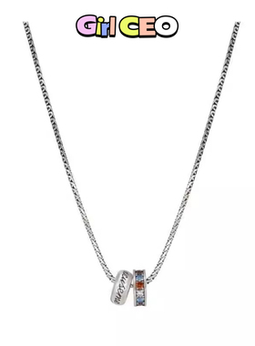 少女CEO【转运路路通】彩钻项链轻奢百搭小众高级锁骨链复古颈链