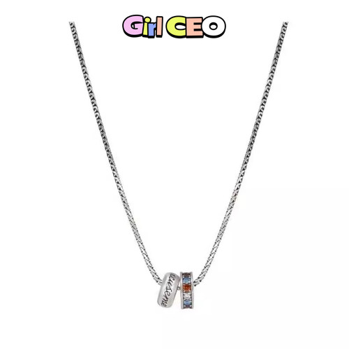 少女CEO | GIRLCEO【转运路路通】彩钻项链轻奢小众高级锁骨链