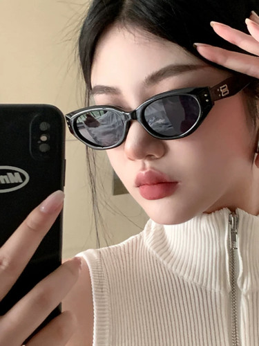 少女CEO | GIRLCEO复古猫眼墨镜女高级感gm新款窄框太阳眼镜