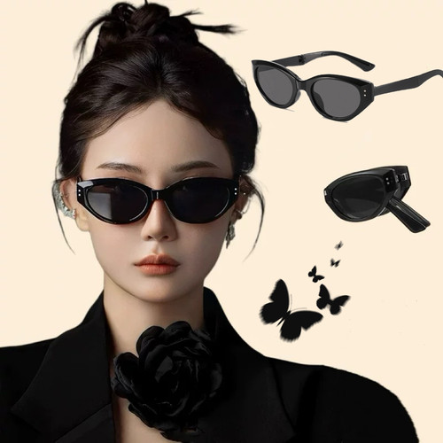 少女CEO | GIRLCEO可折叠猫眼墨镜女防晒高级感2026新款太阳镜