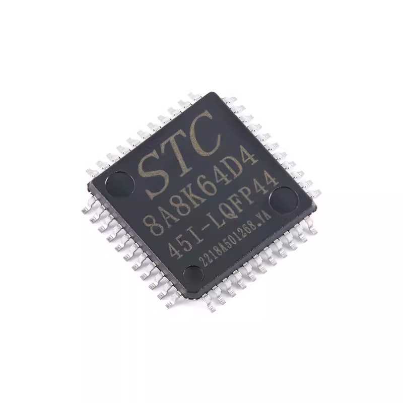 原装正品 STC8A8K64D4-45I-LQFP44 1T 8051微处理器单片机芯片