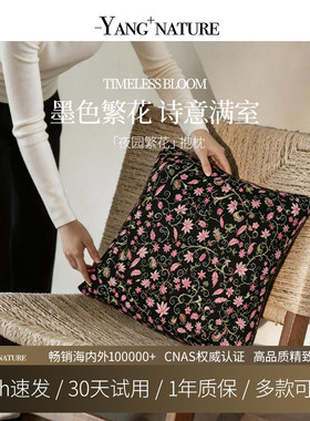 氧家新中式沙发抱枕女生睡觉专用睡眠抱枕靠垫轻奢背垫靠垫含芯