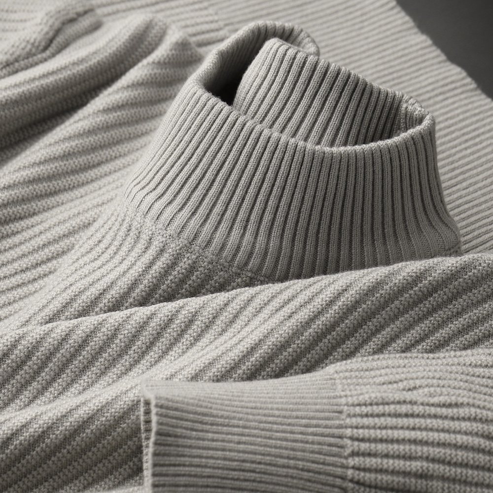 半高领毛衣男士秋冬季修身加厚保暖内搭针织衫纯色套头打底毛线衣