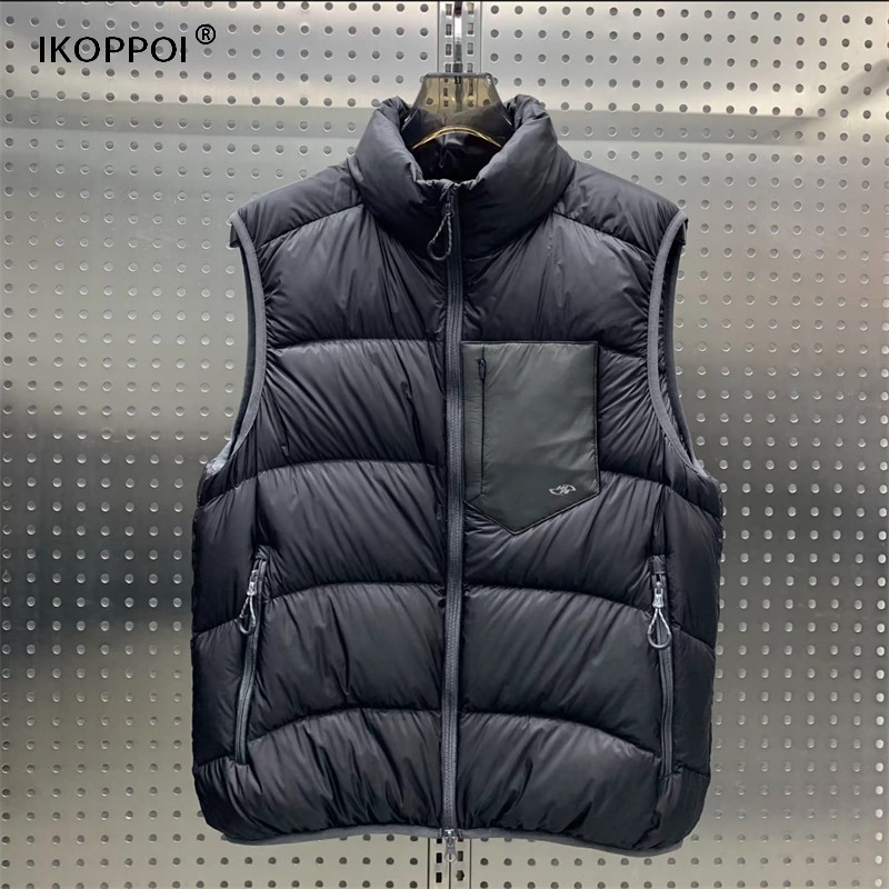 高端男士冬季立领休闲羽绒马甲韩版百搭保暖白鸭绒外套时尚上衣潮,男装,羽绒马甲,淘宝优惠券,粉丝福利购,淘宝优惠卷
