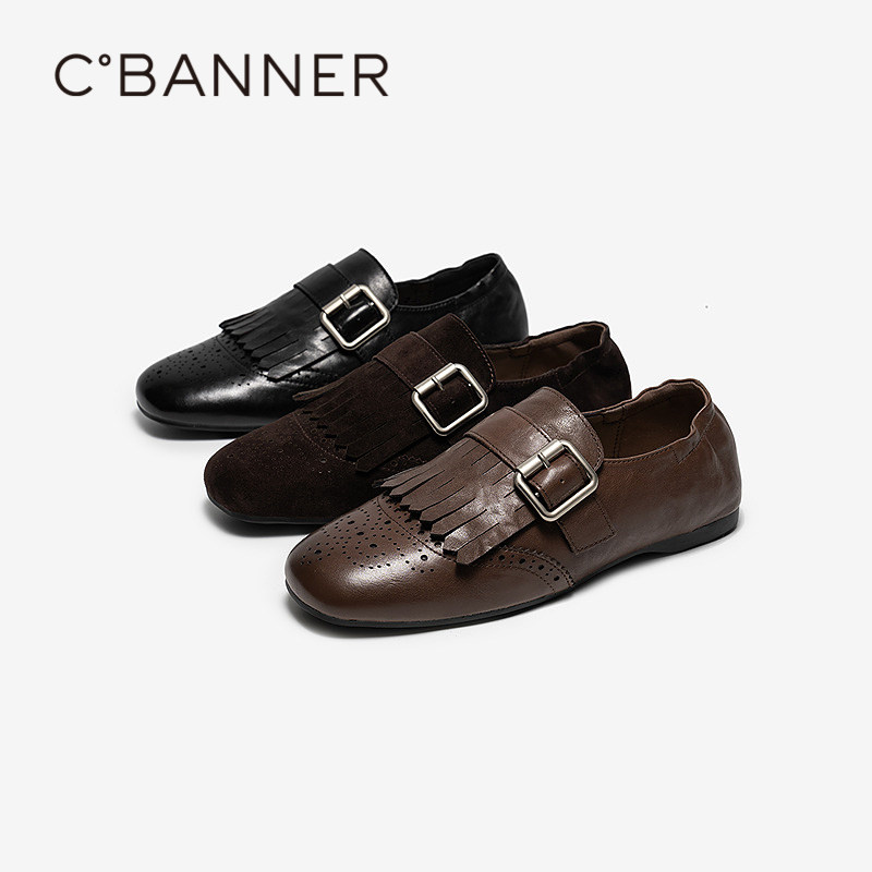 上乘真皮面料  两种材质自带复古腔调