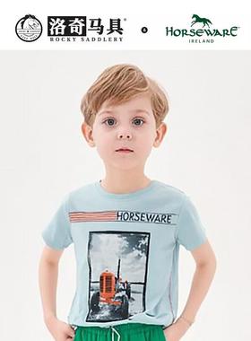 horseware儿童马术T恤 圆领 夏季短袖骑士服装骑马骑手 HW85014