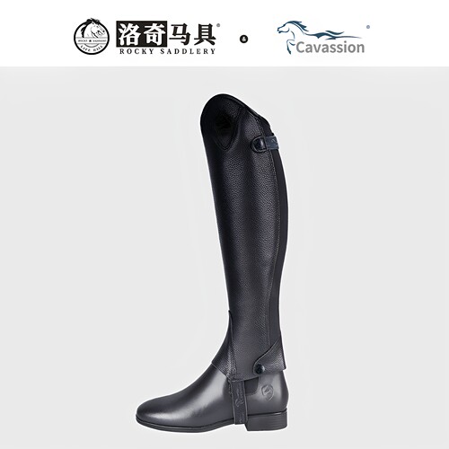 牛皮耐磨马术护腿Cavassion马具