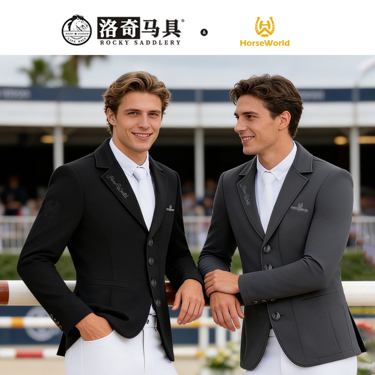 Horseworld专业马术竞技骑士服男