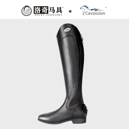 cavassion牛皮马术长靴皮靴骑士靴男马靴马术靴骑马靴骑士靴女新