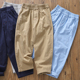 裤 春夏新款 童装 儿童中大童百搭长裤 子5 高品质男童棉麻手感卡其裤