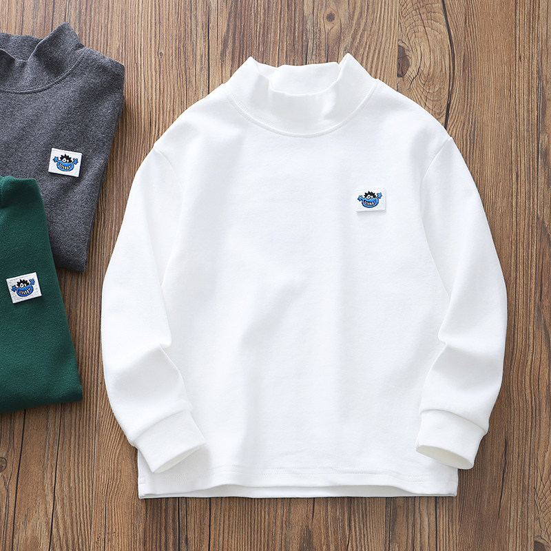 亲肤柔糯高品质半高领长袖T恤衫~男童棉打底衫儿童秋冬童装O,童装/婴儿装/亲子装,T恤,淘宝优惠券,粉丝福利购,淘宝优惠卷