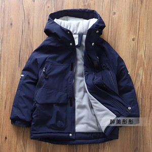 童装男童秋冬新款夹棉加厚棉服