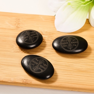 六道金刚咒玛尼石结缘金刚神咒双面雕刻西藏密宗放生用品