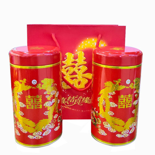 龙凤呈祥结婚回礼茶叶婚礼宴席回礼茶叶伴手礼喜茶订婚下茶回门礼