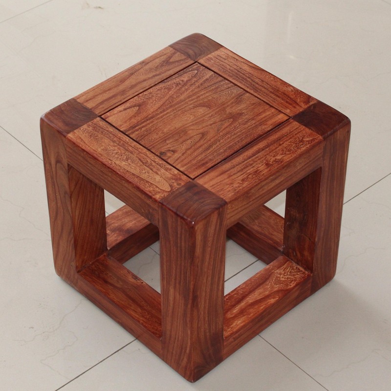 老榆木四方矮凳全实木简约现代客厅沙发坐凳口字型成人长方型木凳,住宅家具,矮凳,淘宝优惠券,粉丝福利购,淘宝优惠卷