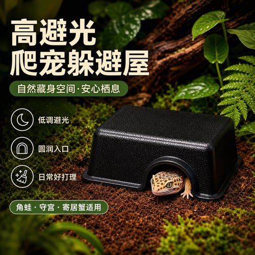 蜘蛛昆虫蜗牛螃蟹守宫爬宠躲避屋