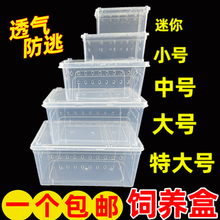 爬宠盒爬虫饲养箱昆虫蝎子蜥蜴蜘蛛蛇蜗牛等宠物饲养盒乌龟冬眠箱