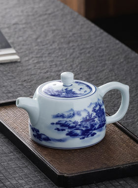 青花瓷陶瓷茶壶单壶功夫茶具套装