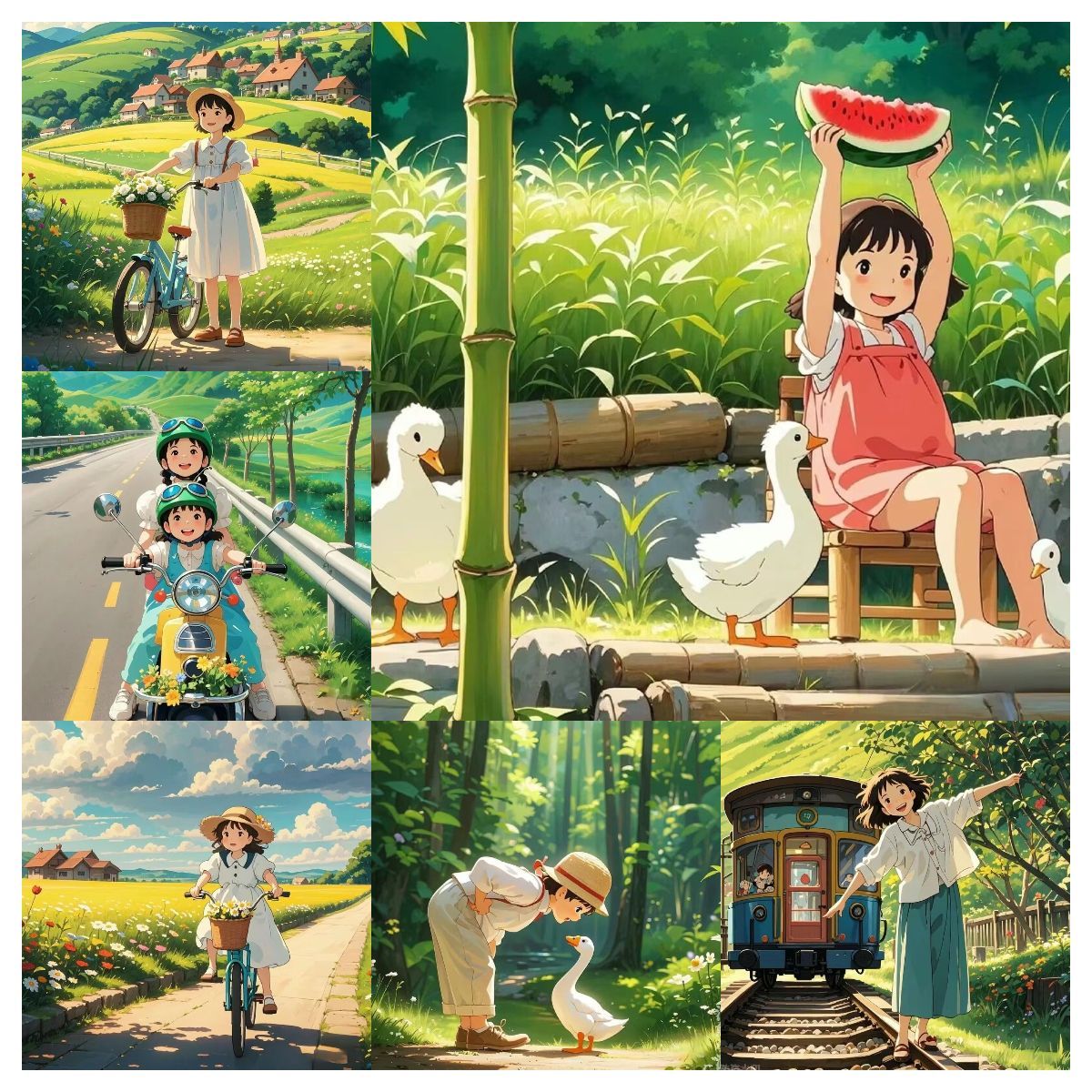 防水宫崎骏风夏日乐悠悠