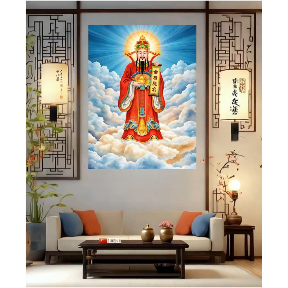 文昌帝君金榜题名自粘墙
